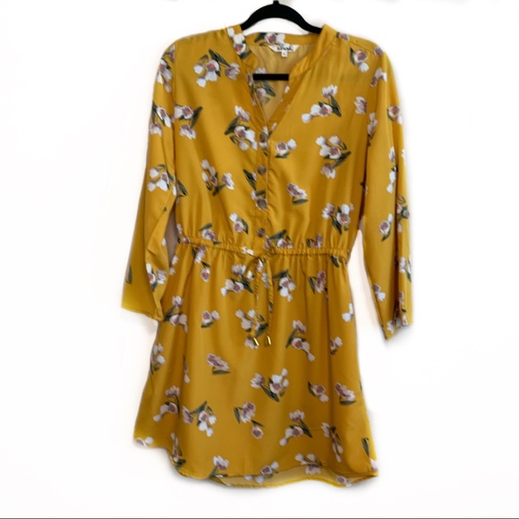 Hint Of Blush Dresses & Skirts - Hint Of Blush | Mustard Yellow Floral Dress